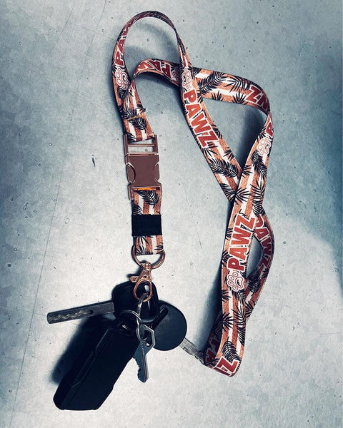 Rose Gold Palm Lanyard - Pawz