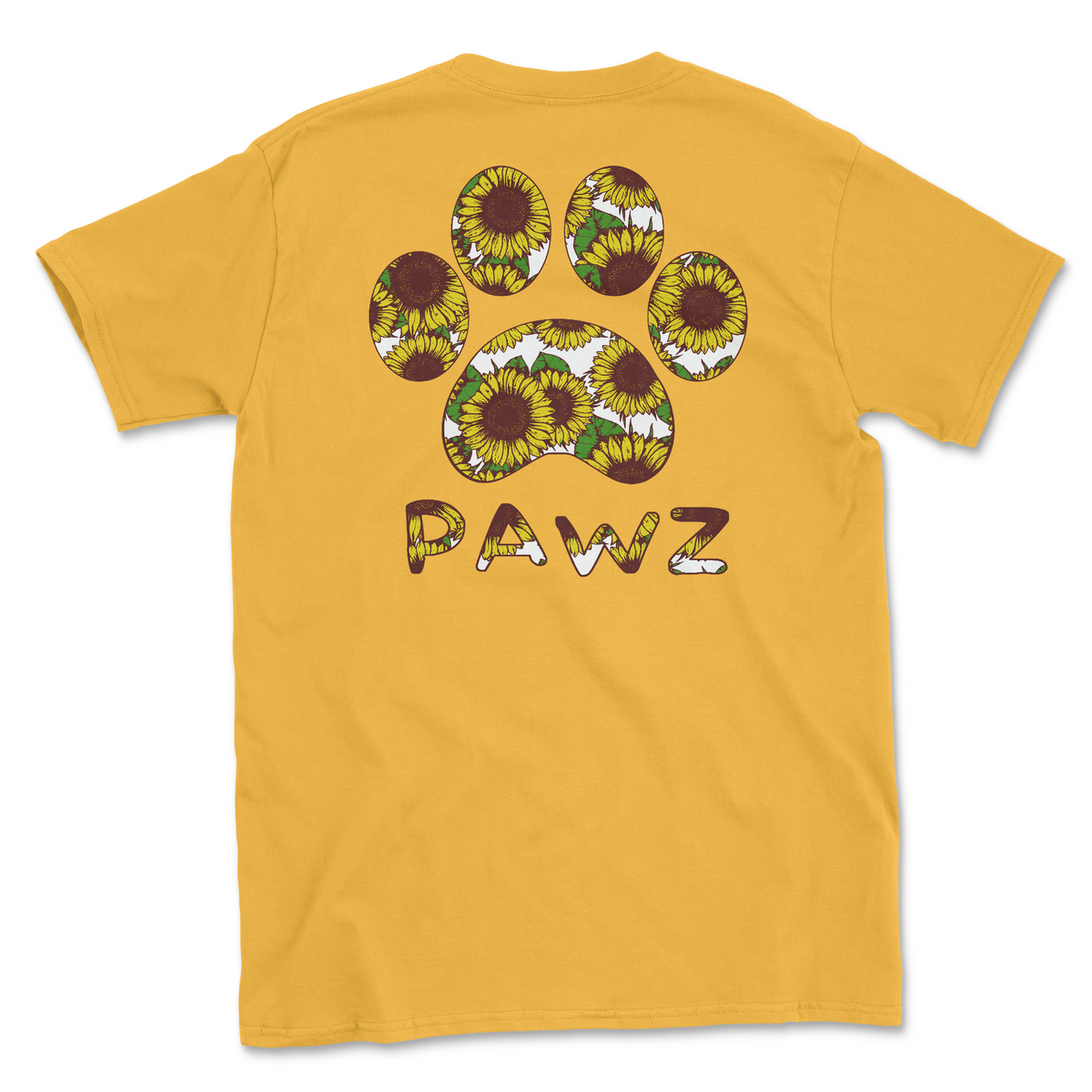 Sunflower Paw (Adult Short Sleeve T-Shirt)