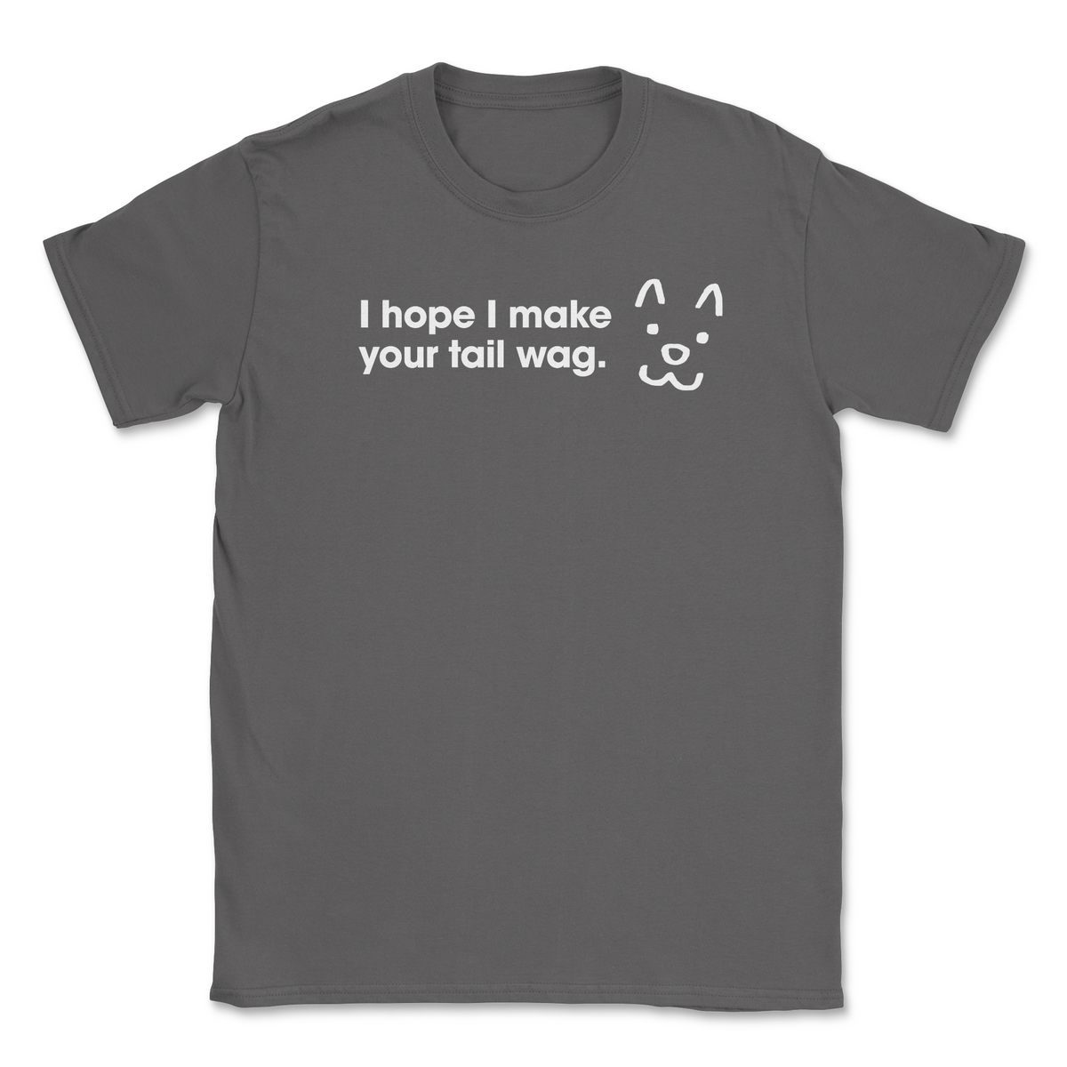 Tail Wag (Atlanta Humane Society) (Front Print) (Adult Short Sleeve T-Shirt)