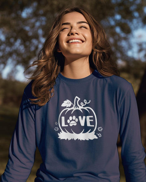 Pumpkin Love Long Sleeve T-Shirt - Pawz
