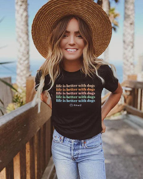 Life Is Better With Dogs Tee - Pawz