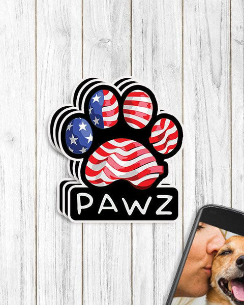 Pawz Wave Flag Vinyl Sticker - Pawz