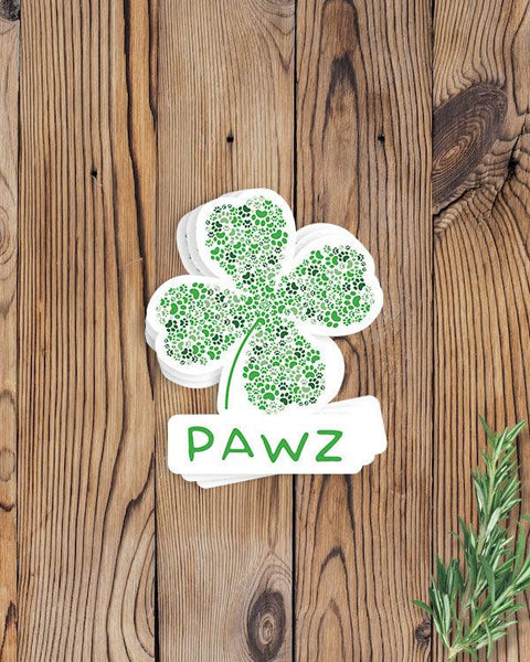 Pawz Shamrock Vinyl Sticker - Pawz