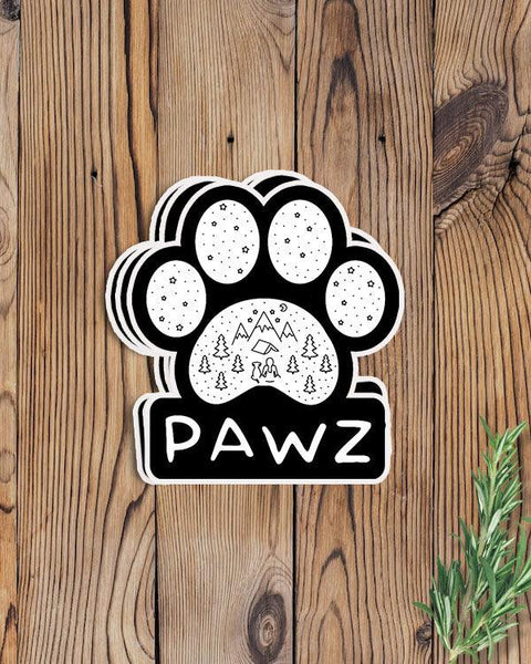 Pawz Scenic Print Vinyl Sticker - Pawz