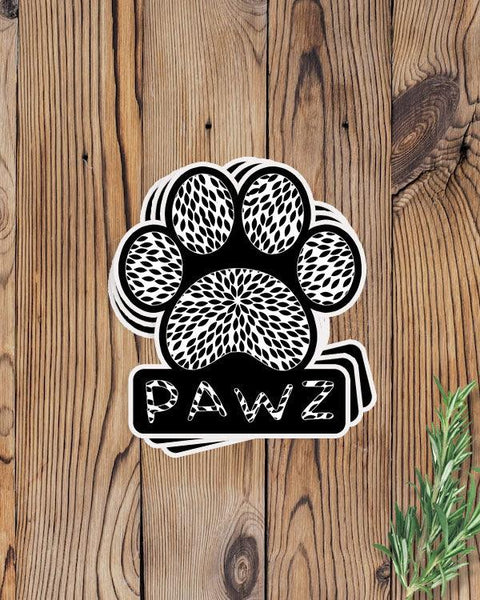 Pawz Dahlia Print Vinyl Sticker - Pawz