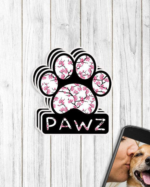 Pawz Cherry Blossom Vinyl Sticker - Pawz
