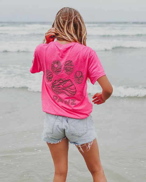 Pawz Neon Pink Hiking Tee - Pawz