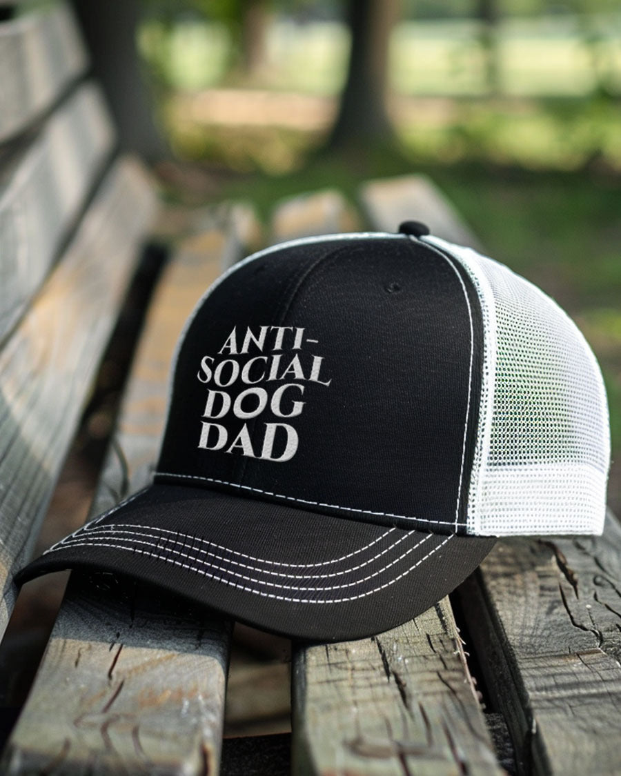 Anti-Social Dog Dad Hats
