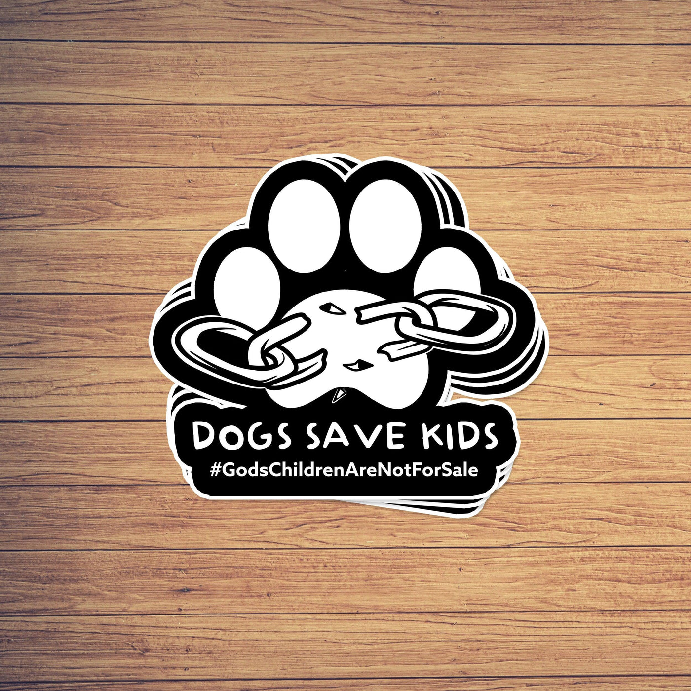Dogs Save Kids Vinyl Sticker - Pawz