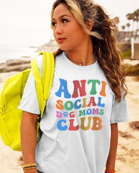 Anti Social Dog Moms Club Tee - Pawz