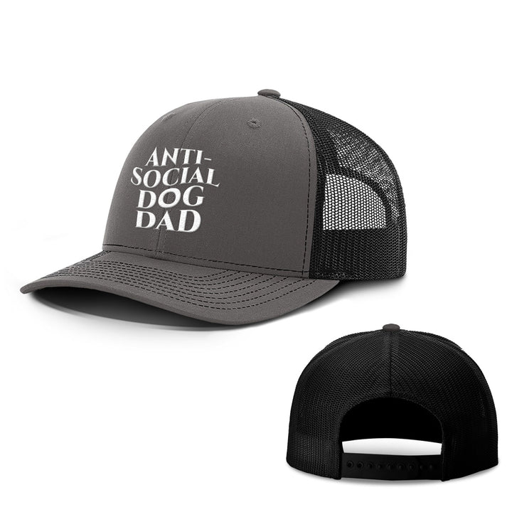 Anti-Social Dog Dad Hats