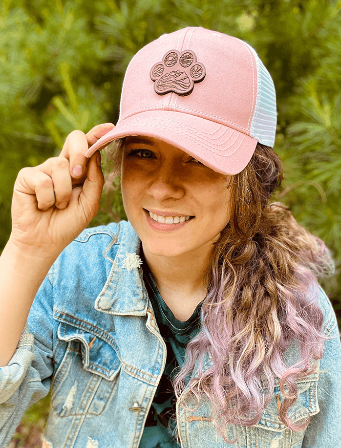 Hiking Leather Patch Women's Hat - Pawz