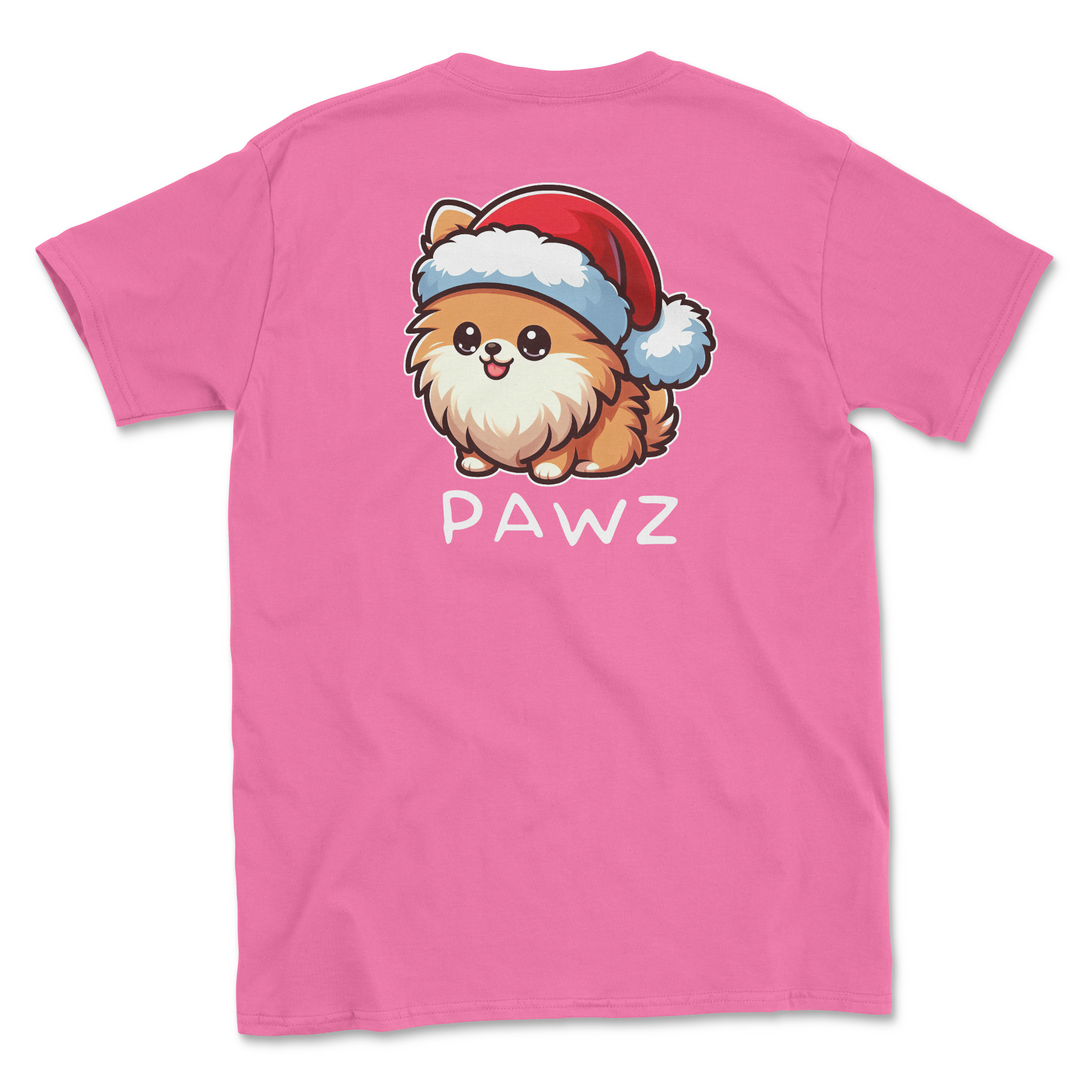 Pomeranian Christmas (Adult Short Sleeve T-Shirt)