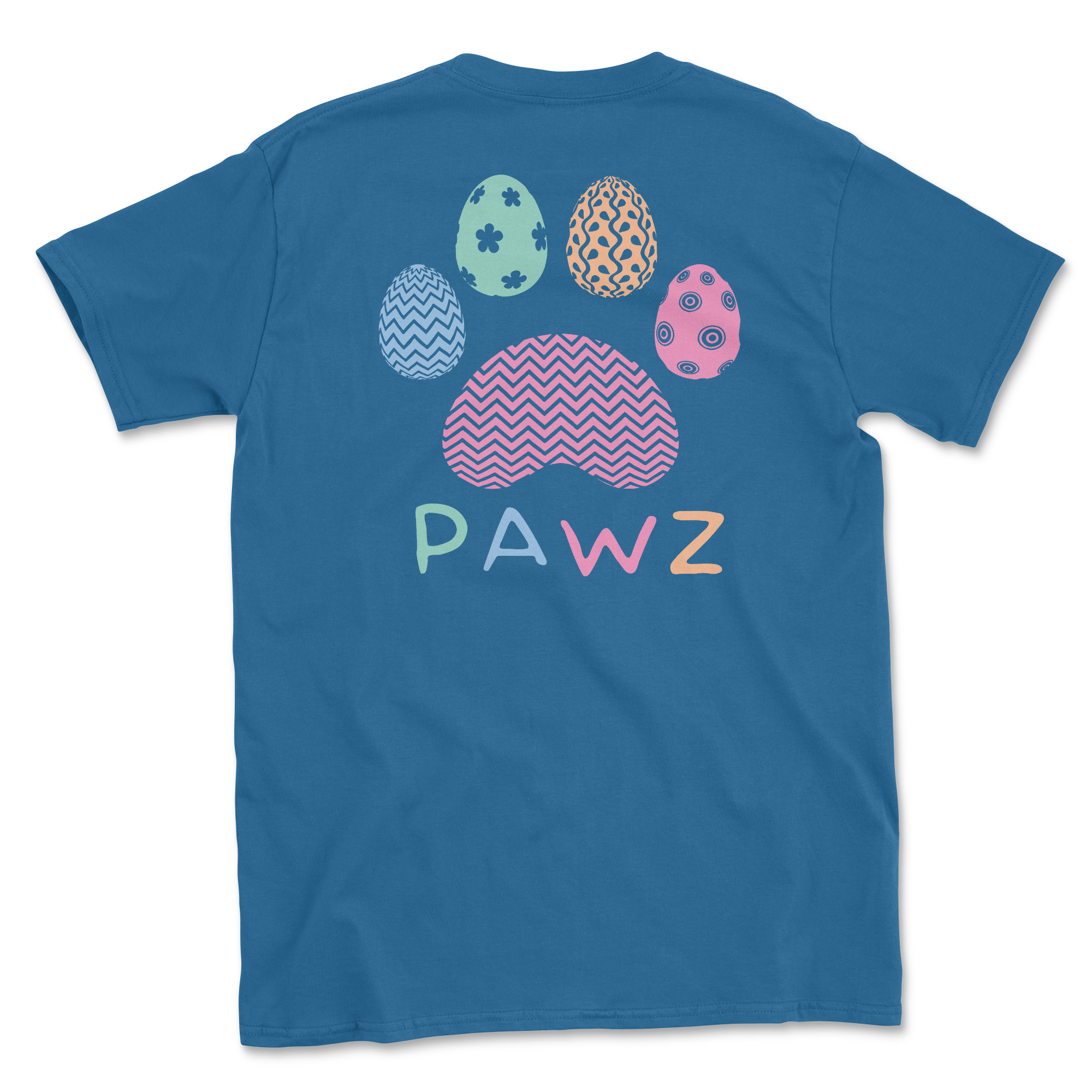 Pastel Pawz - Sapphire (Adult Short Sleeve T-Shirt)