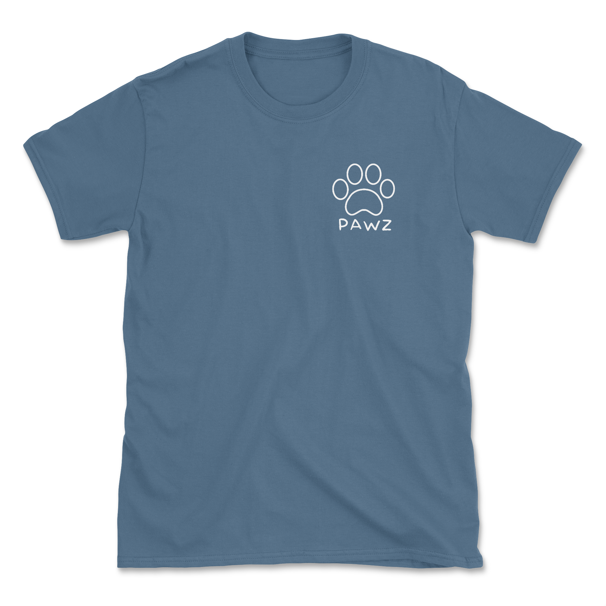 Rhode Island Flag Paw (Adult Short Sleeve T-Shirt)