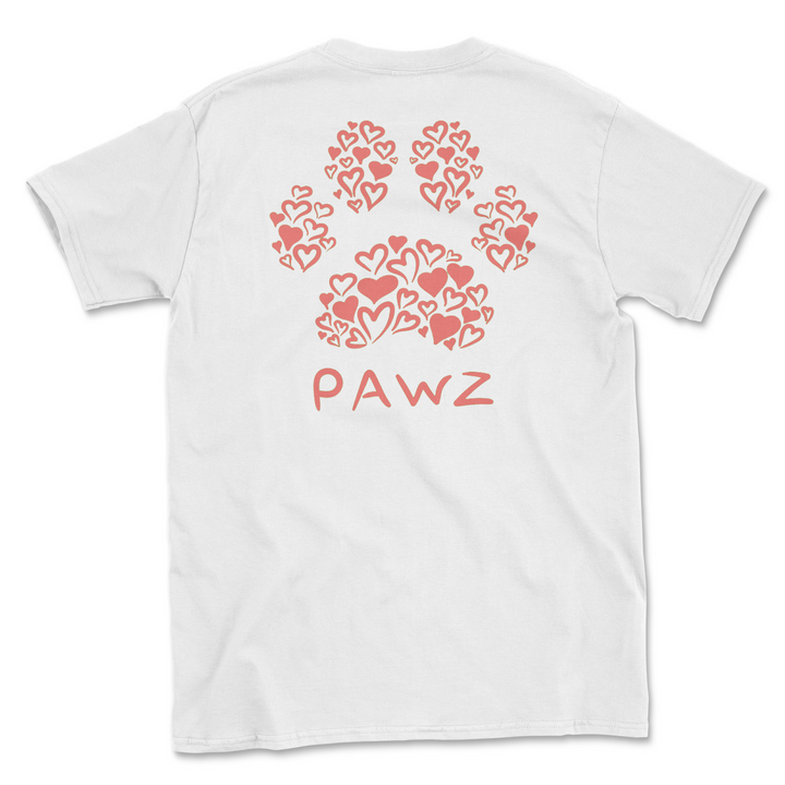 Paw Prints of Love (Adult Short Sleeve T-Shirt)