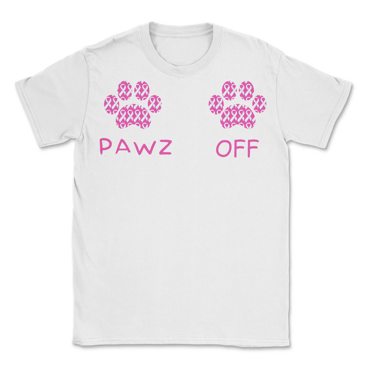 Pawz Off Breast Cancer Awareness (Adult Short Sleeve T-Shirt)