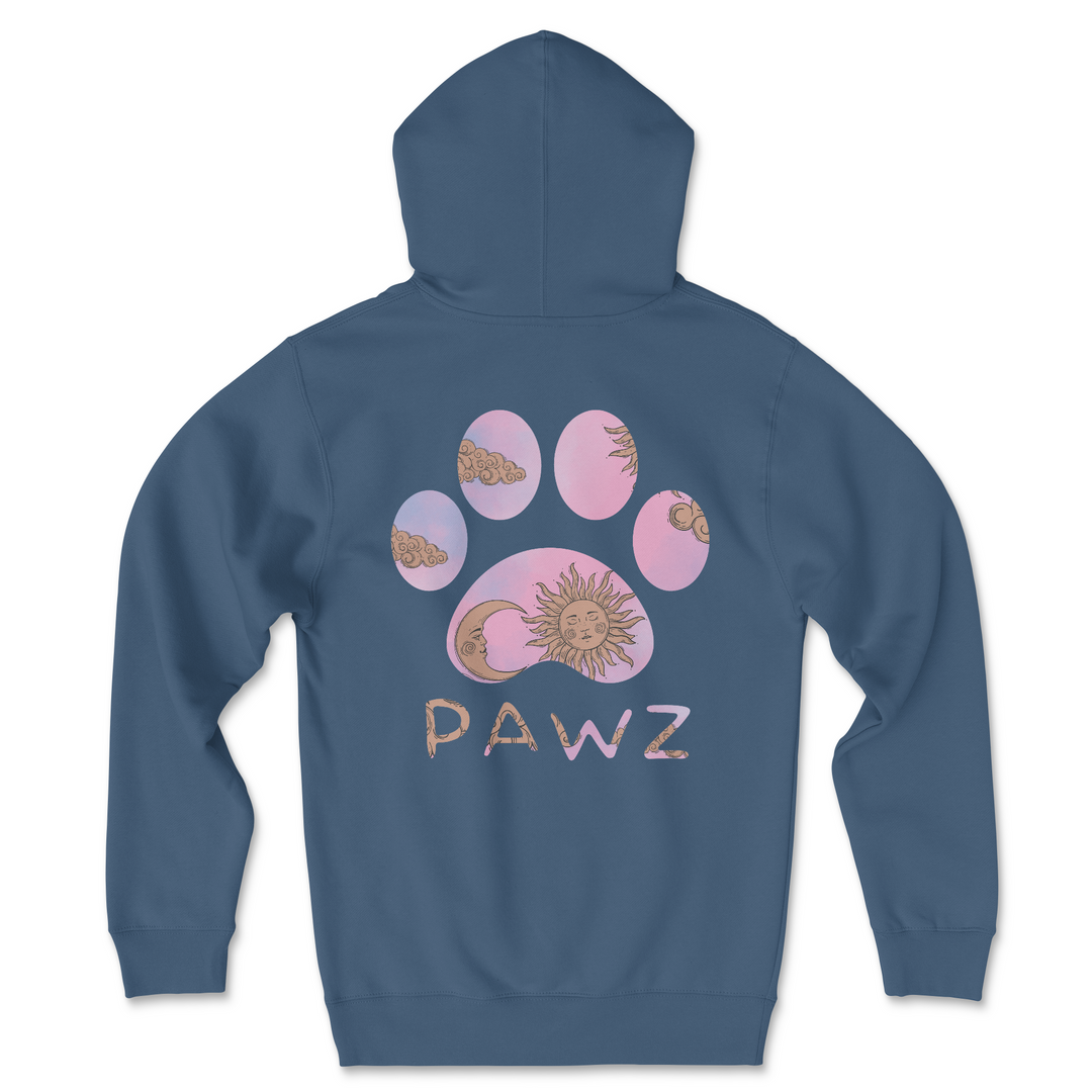 Lunar Pawz - Light Pink (Adult Hoodie)