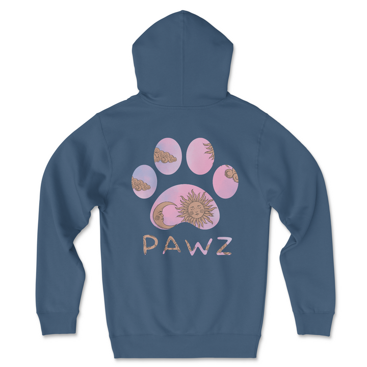 Lunar Pawz - Indigo (Adult Hoodie)