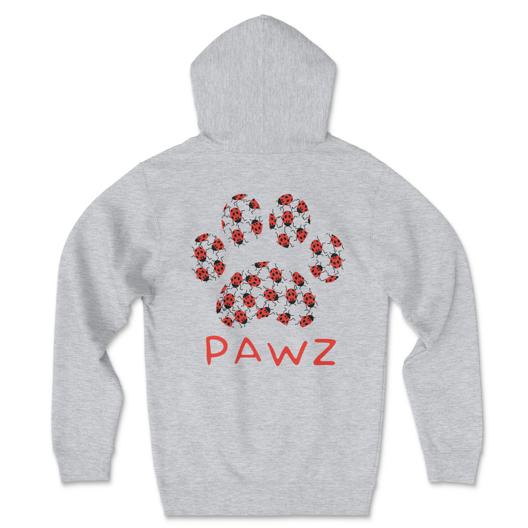 Lady Bug Paw (Adult Hoodie)