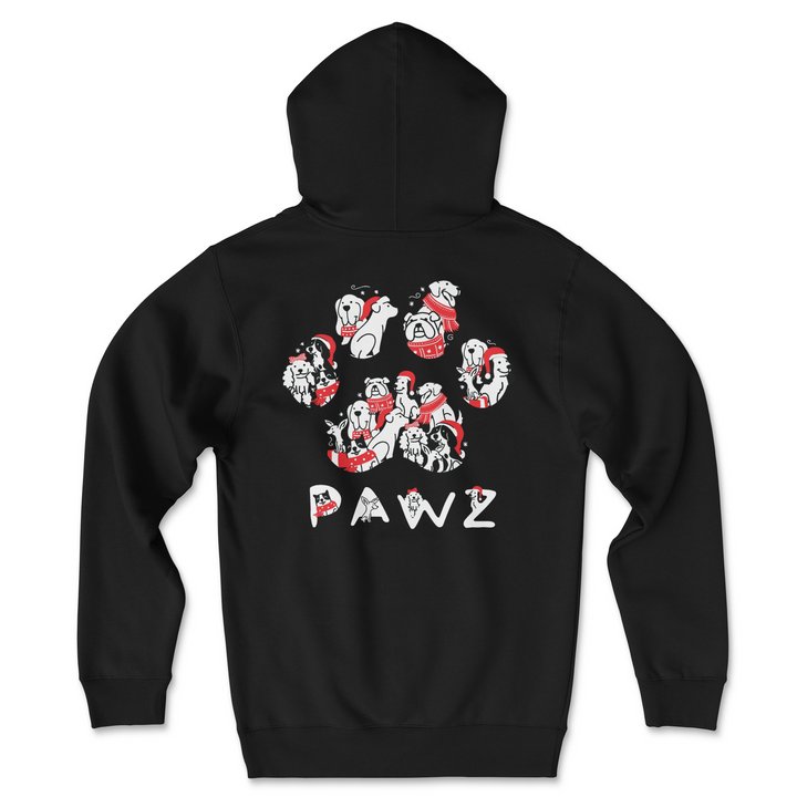 Santa Hats Paw (Adult Hoodie)