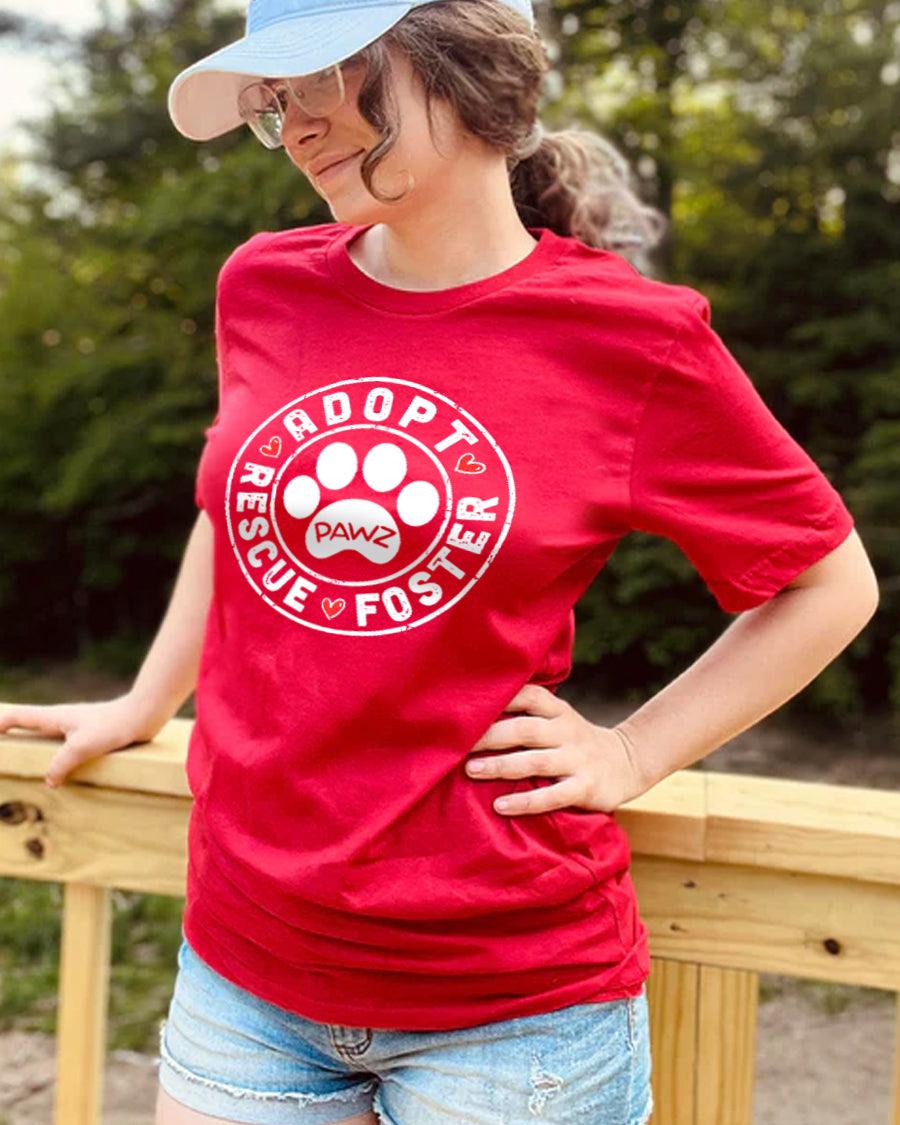 Adopt, Rescue, Foster Tee - Pawz
