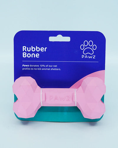 Pawz Rubber Bone Dog Toy - Pawz