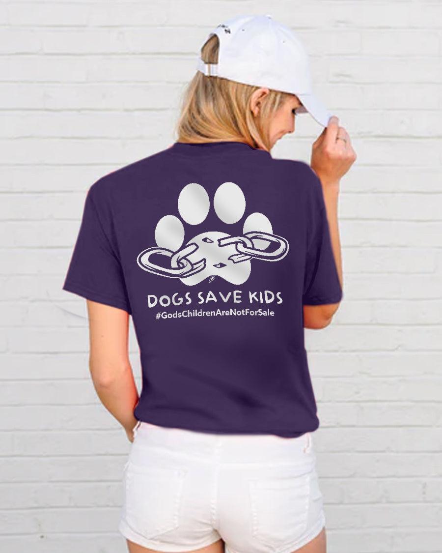 Dogs Save Kids Tee (Back Print) - Pawz