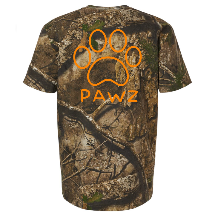 Real Tree Orange Camo (Adult Short Sleeve T-Shirt)