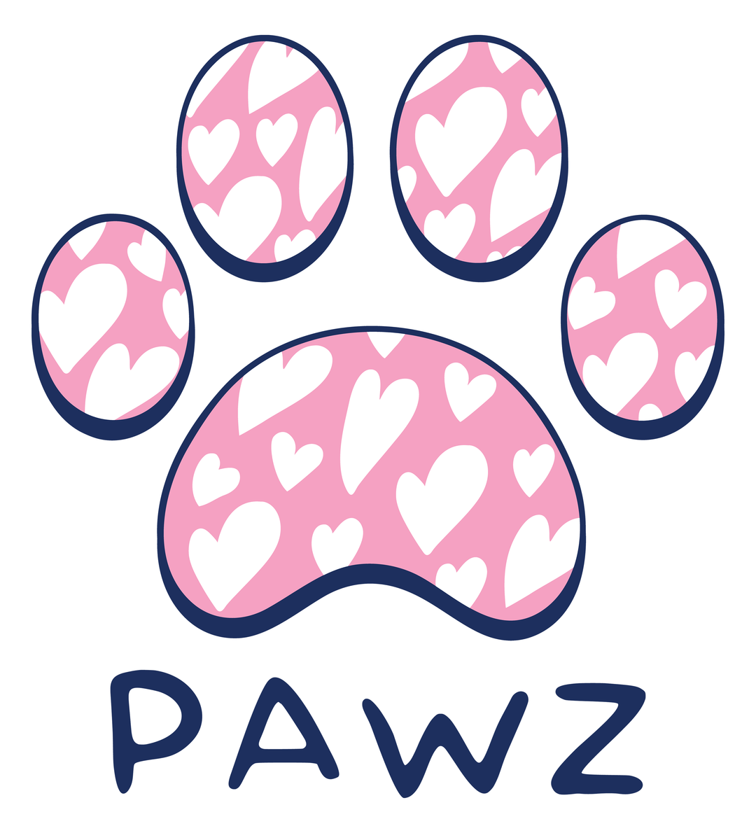 Hearts Paw (Adult Short Sleeve T-Shirt)