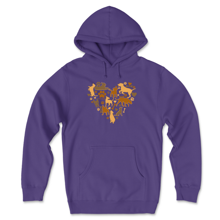 Heart of Dogs - Front Print (Adult Hoodie)