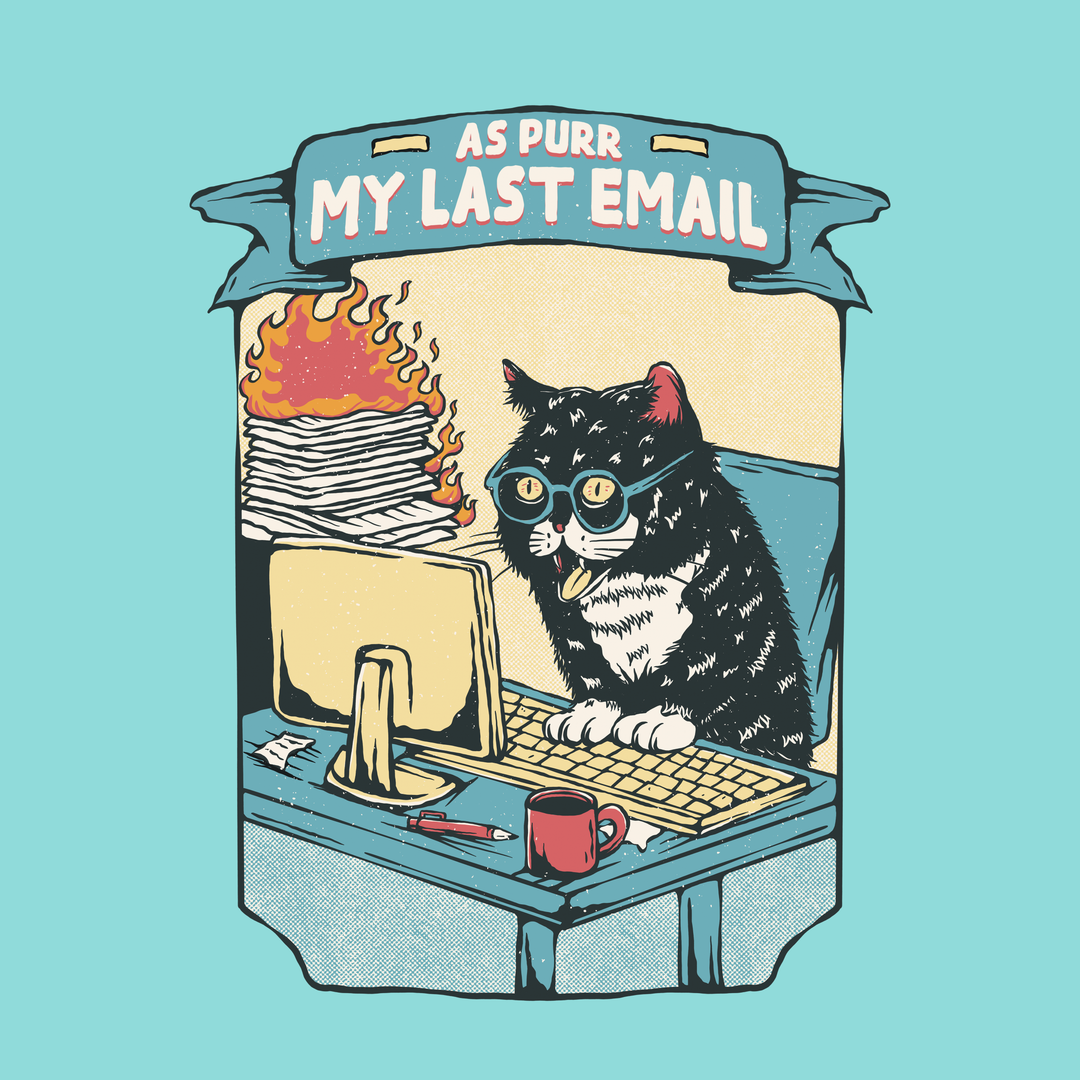 As Purr My Last Email (Adult Hoodie)