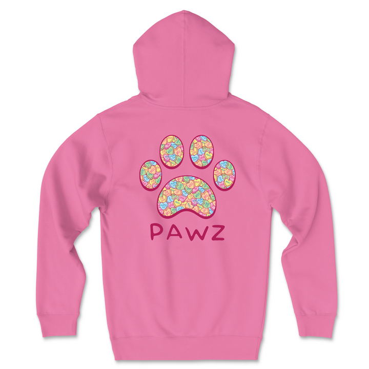 Sweet Hearts Paw (Adult Hoodie)