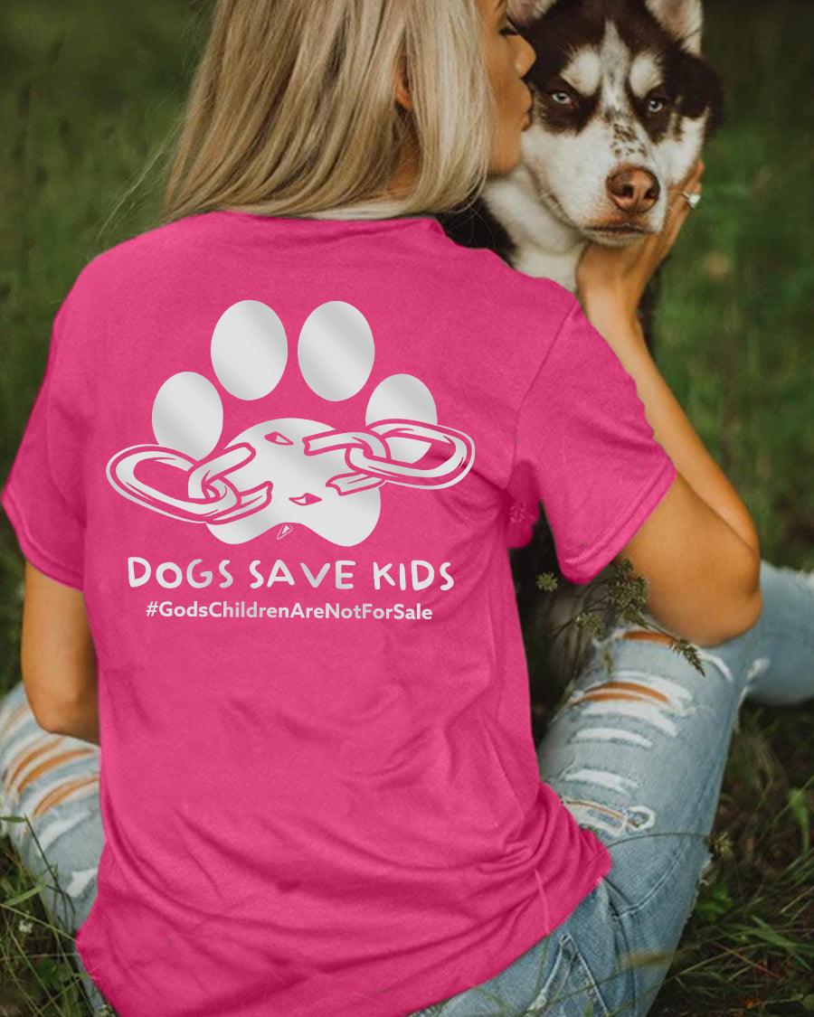 Dogs Save Kids Tee (Back Print) - Pawz