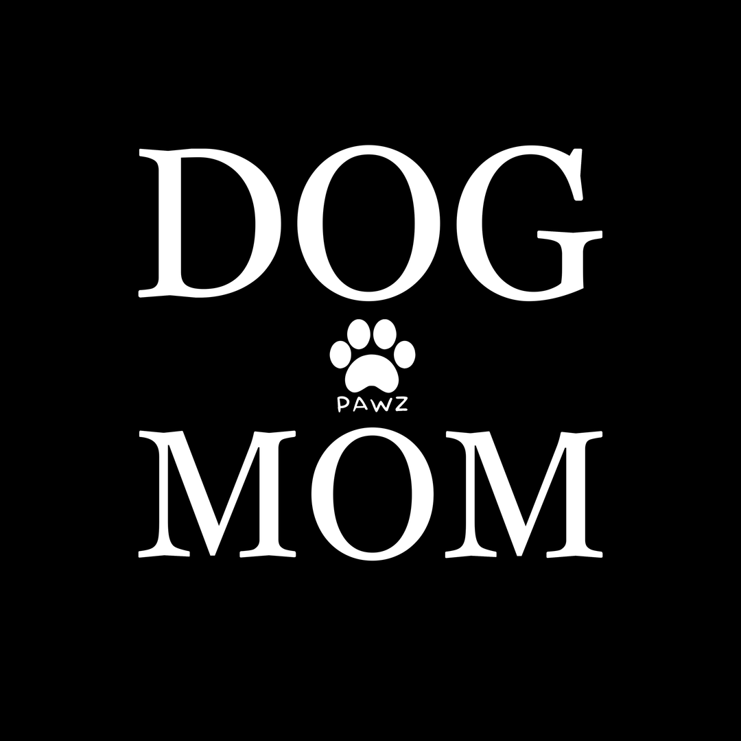 B/W Dog Mom (Adult Short Sleeve T-Shirt)