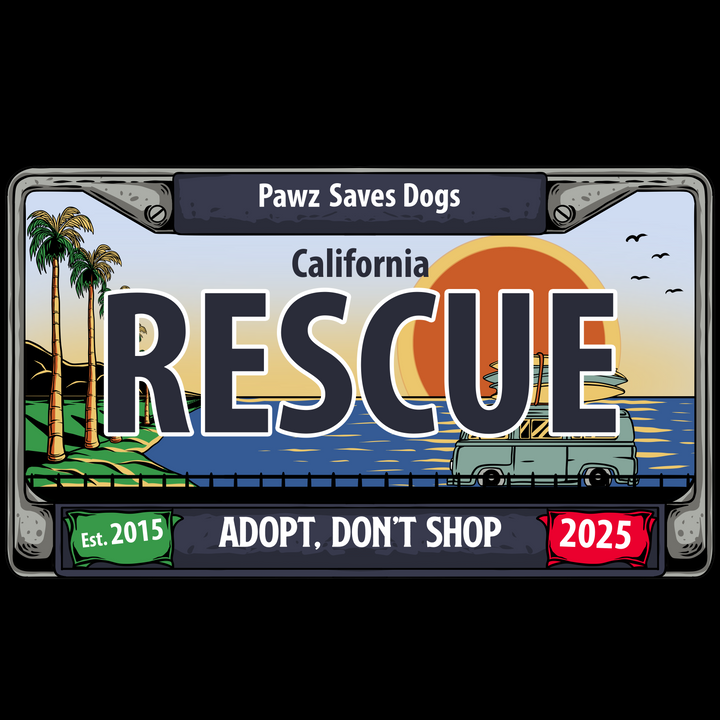 Cali Rescue License Plate (Adult Hoodie)