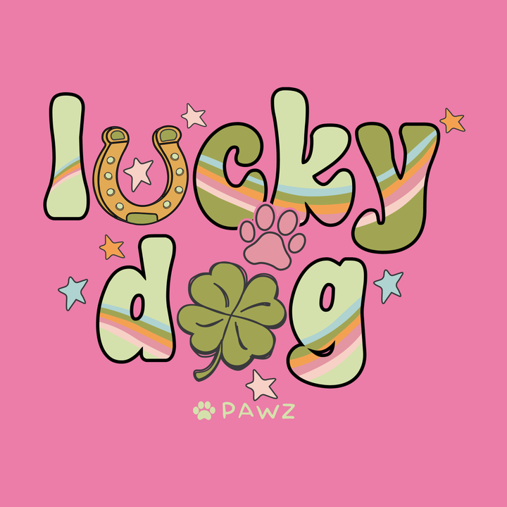 Lucky Dog - Front Print (Adult Hoodie)