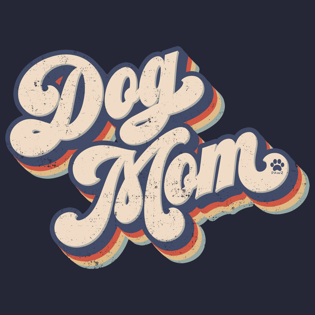 Retro Dog Mom (Adult Short Sleeve T-Shirt)