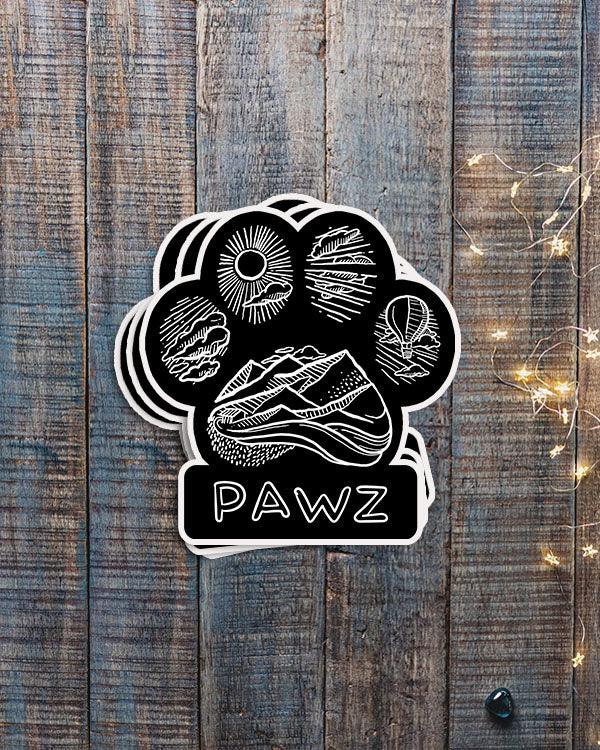 Pawz Hiking Vinyl Sticker - Pawz