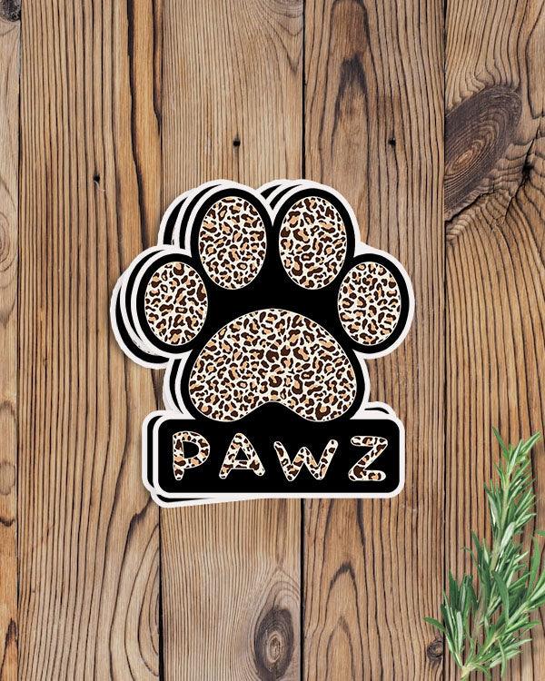 Pawz Cheetah Print Vinyl Sticker - Pawz
