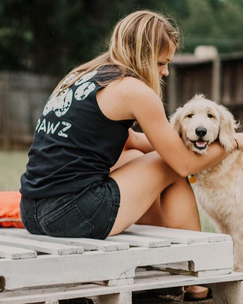 Pawz Splatter Print Black Tank Top - Pawz