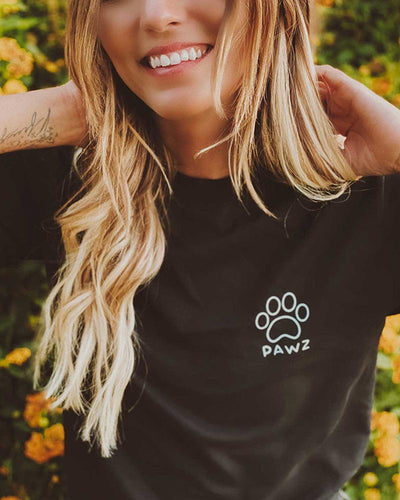 Pawz Tiger Print Black Tee - Pawz