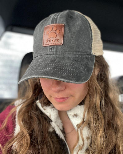 Classic Leather Patch Leopard Print Women's Hat - Pawz