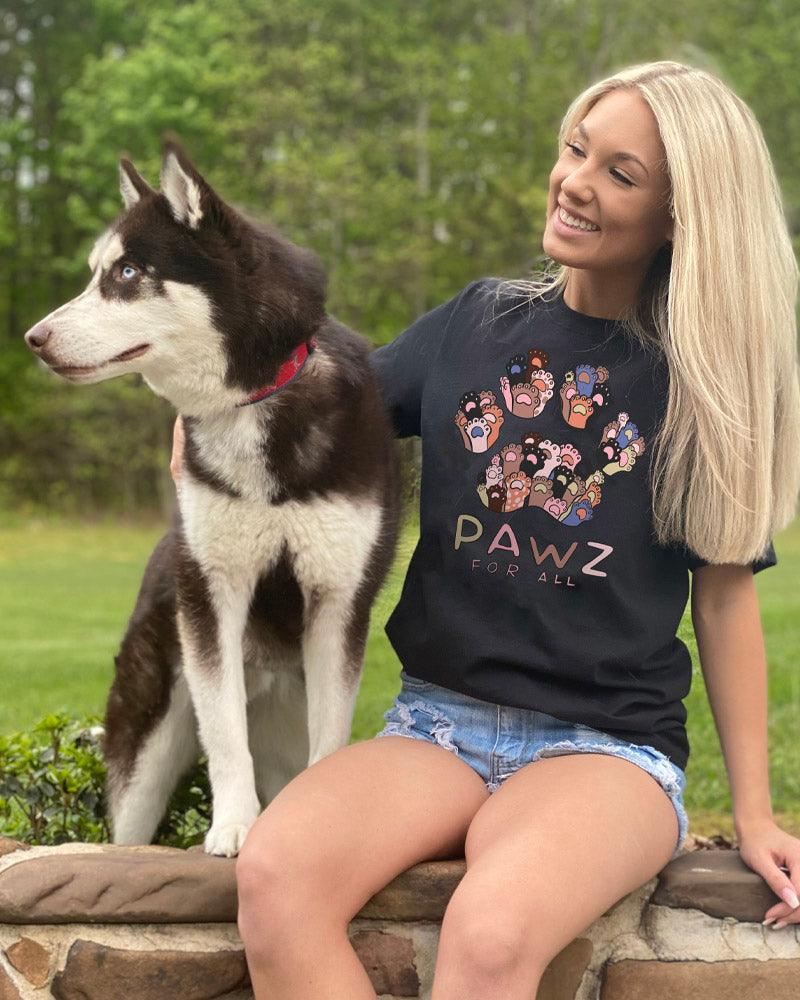 Pawz for All Black Tee - Pawz
