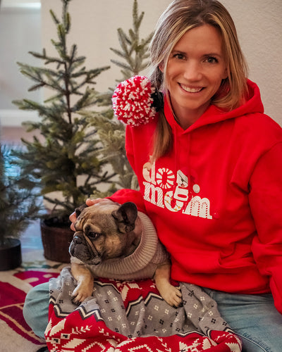 Pawz Holiday dog mom. Hoodie - Pawz