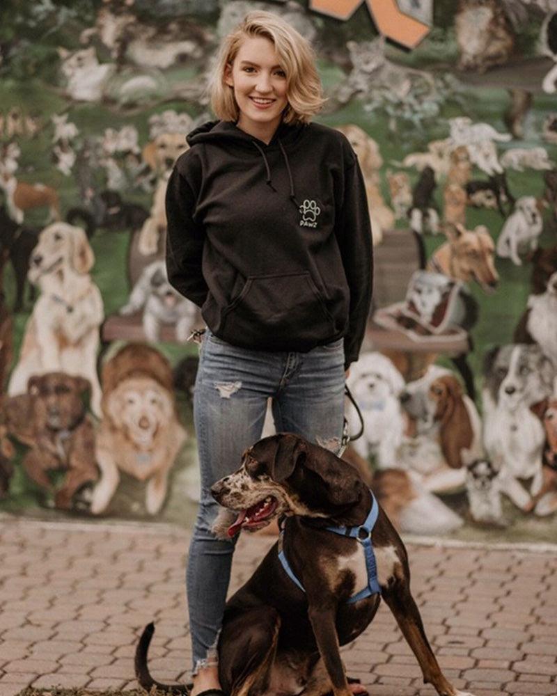 Hooded Black Camo Print - Pawz