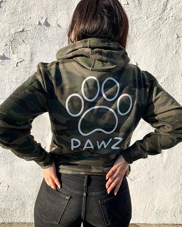 Pawz White Classic Print Camo Hoodie - Pawz