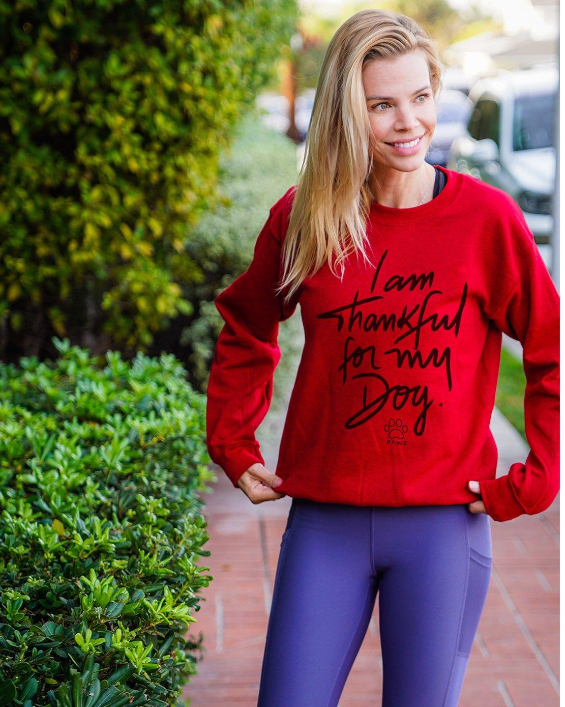 Pawz Thankful for My Dog Crewneck - Pawz