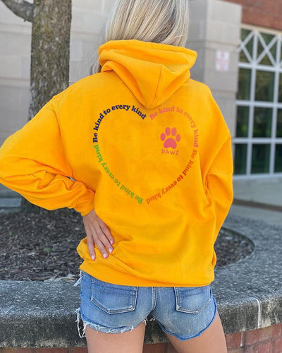 Pawz Be Kind to Every Kind Open Heart Hoodie - Pawz