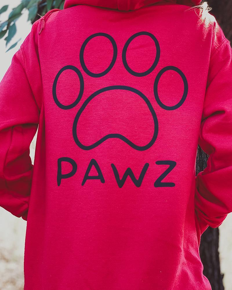 Pawz Black Classic College Hoodie - Pawz